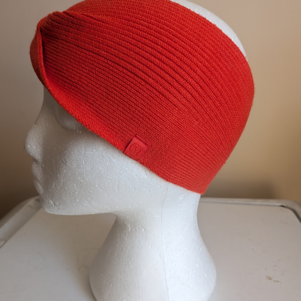 Lululemon Athletica Vibrant Red Knit Headband
